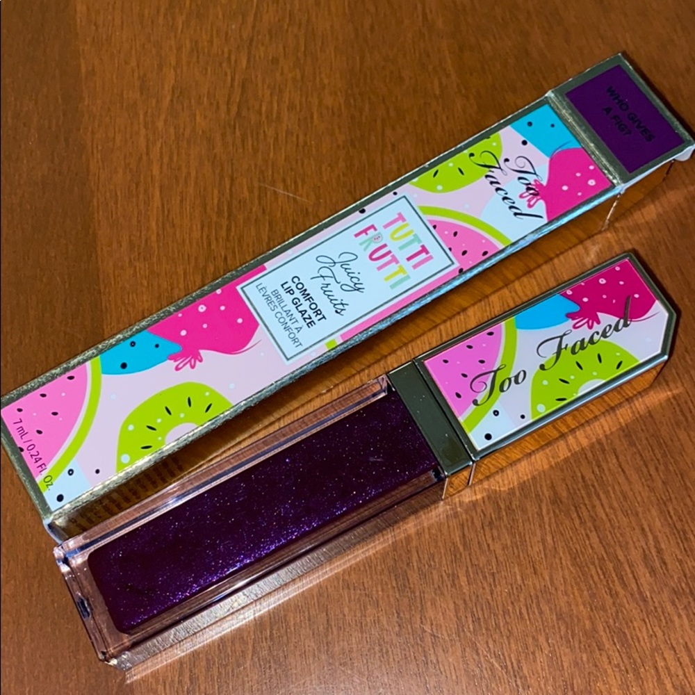 Too Faced Tutti Frutti Lip Glaze Full Size purple